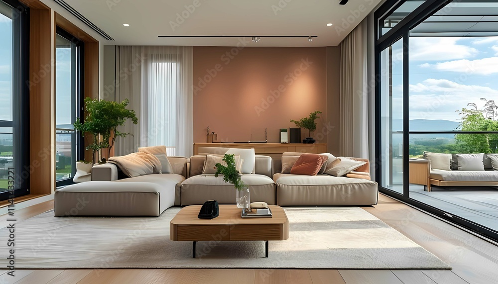 Fototapeta premium living room interior