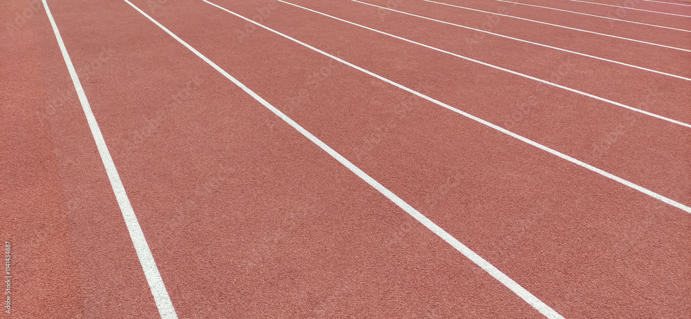 Running track and running field with texture on ground Running track and running field with texture on ground