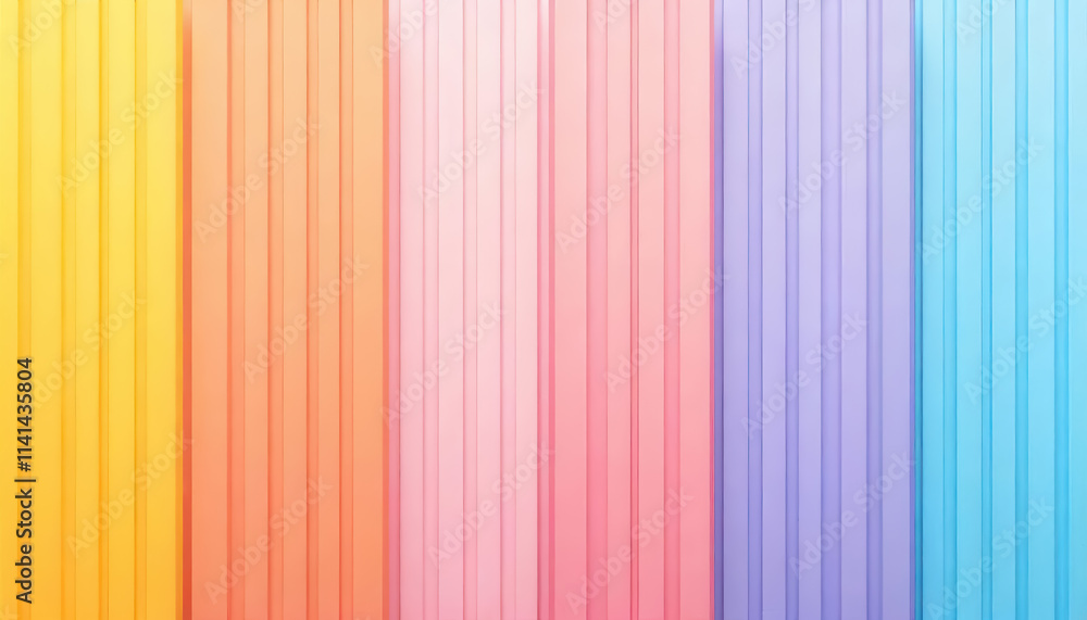 Obraz premium Colorful vertical stripes abstract art wall decor indoor close-up vibrant aesthetic design