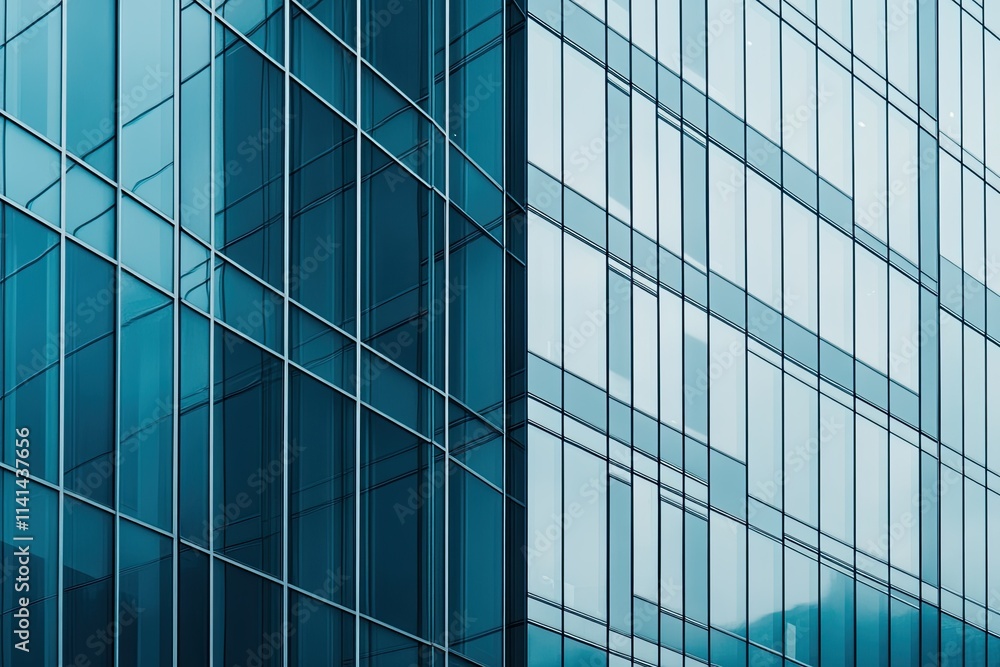 A modern building facade with solar panels on the walls A modern building facade with solar panels on the walls