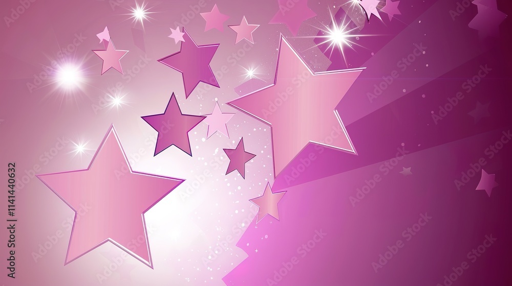 Stars pink sky purple galactic background Stars pink sky purple galactic background