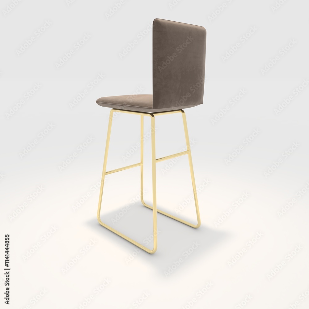 3d render bar stool design element. Furniture Collection 3d render bar stool design element. Furniture Collection