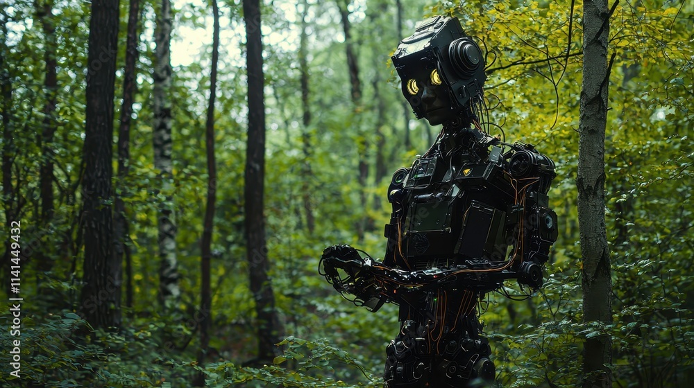 Surreal AI Forest Guardian