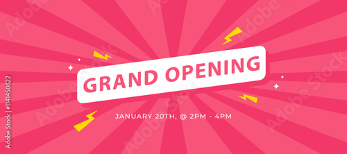 Elegant Grand opening Banner Design for Business Promotions