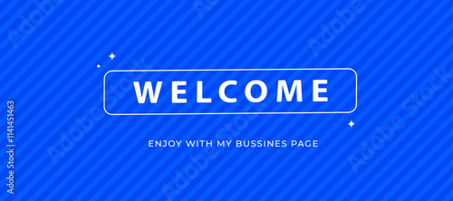 Elegant Welcome Banner Design for Business Promotions