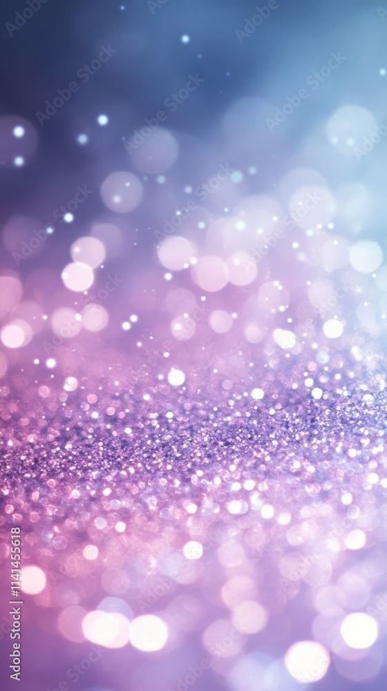 Light Blue and Purple Gradient with Snowflakes and Sparkling Lights Light Blue and Purple Gradient with Snowflakes and Sparkling Lights