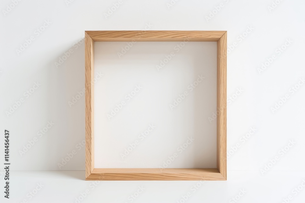 Empty light wood frame on white background. (1) Empty light wood frame on white background. (1)