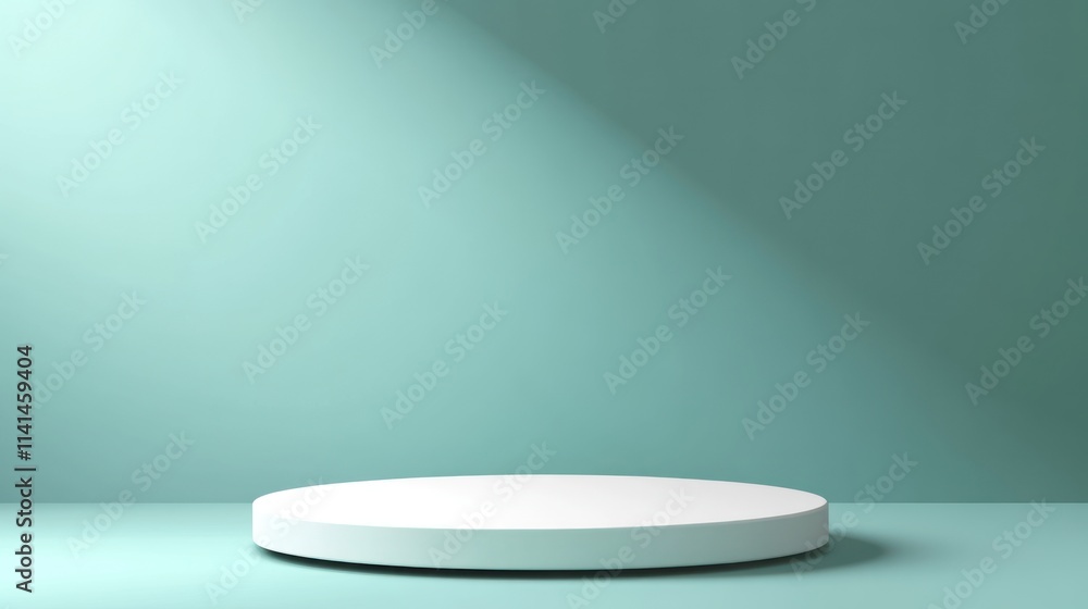 A minimalist display platform with a soft light backdrop, ideal for showcasing products. A minimalist display platform with a soft light backdrop, ideal for showcasing products.