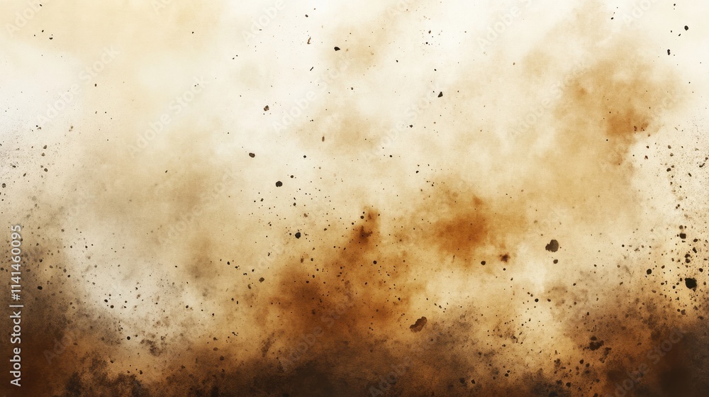 Brown dust cloud explosion texture; Ideal for backgrounds, adding grunge or explosion effects to designs. Brown dust cloud explosion texture; Ideal for backgrounds, adding grunge or explosion effects to designs.