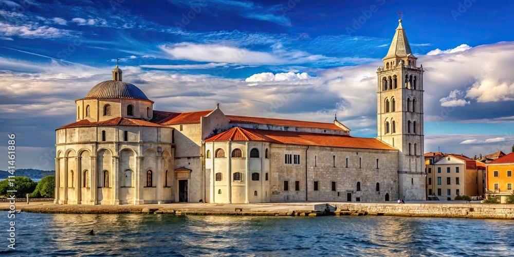 Obraz premium Ancient Benedictine monastery of St. Mary's Church in historic Zadar, Croatia , Croatia, Zadar