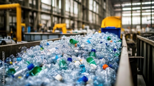 Wallpaper Mural A plastic recycling facility transforming granulate into new products. Torontodigital.ca