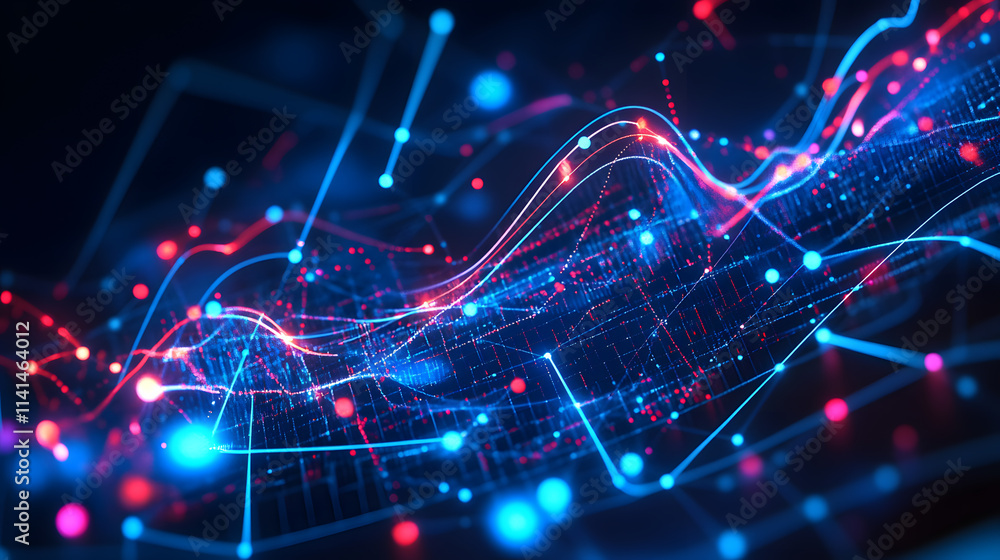 Dynamic data visualization event digital realm abstract graphics neon environment futuristic viewpoint technology concept Dynamic data visualization event digital realm abstract graphics neon environment futuristic viewpoint technology concept