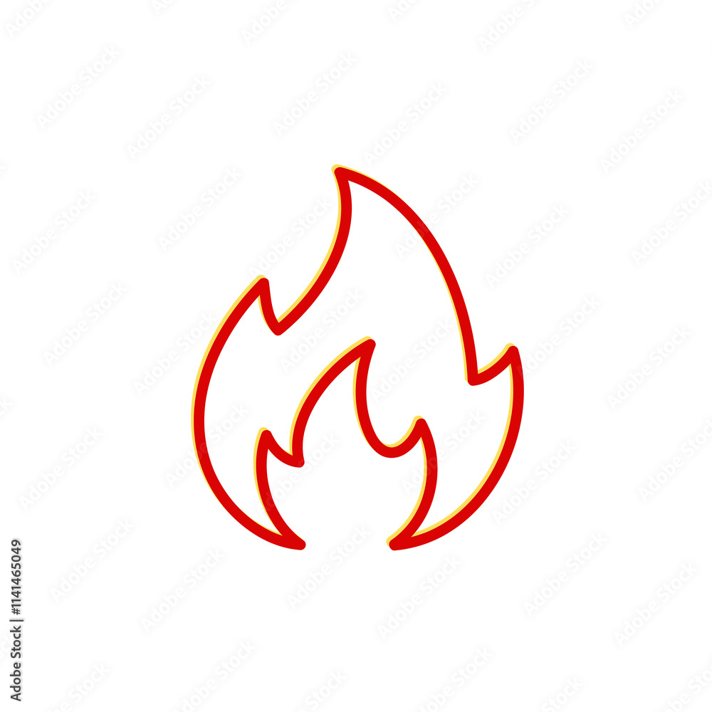 Fire icon illustration