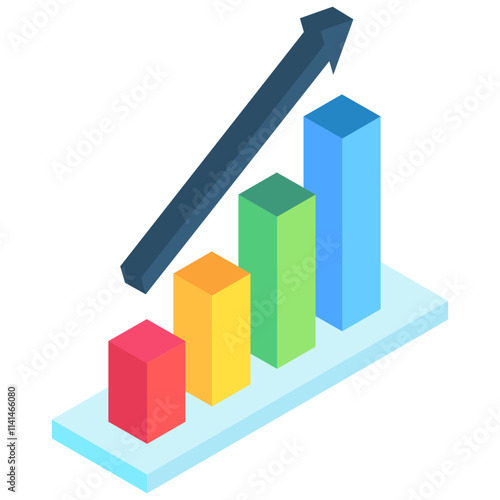 Free Download Performance isometric 3D color icon. use for modern concept, print, UI, UX kit, web and app development. Vector EPS 10, related to education, business, finance. - GFXLoad