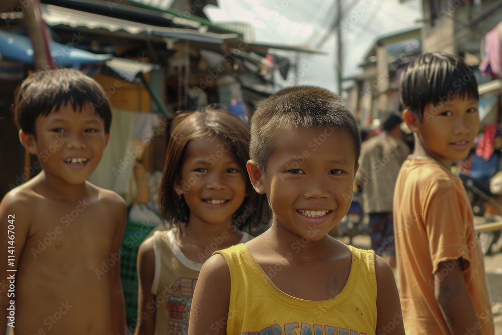Unidentified Thai children in Kanchanaburi, Thailand. Unidentified Thai children in Kanchanaburi, Thailand.