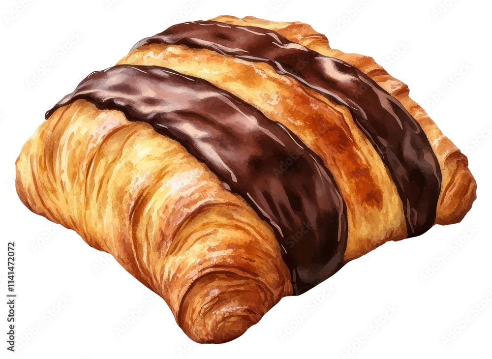 PNG Pain au chocolat illustration croissant pastry. PNG Pain au chocolat illustration croissant pastry.