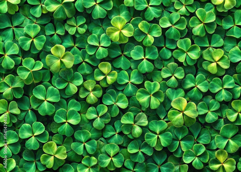 Drone Photography Clover Seamless Pattern Green Background Drone Photography Clover Seamless Pattern Green Background