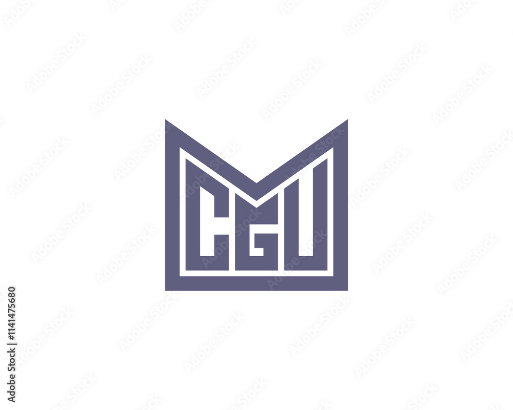 CGU logo design vector template. CGU CGU logo design vector template. CGU