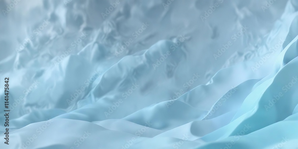 Fototapeta premium Pastel blue abstract background with soft focus effects, digital painting, gentle gradient, artistic effect