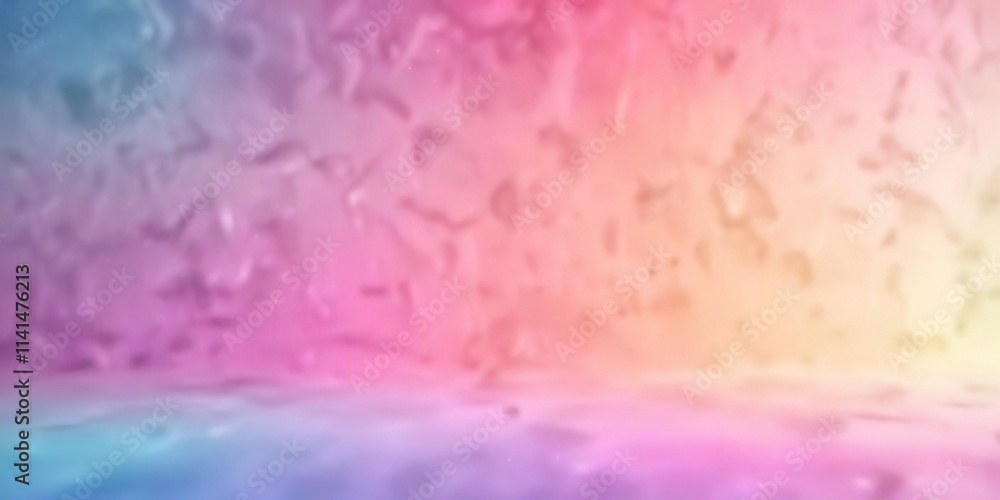 Fototapeta premium Pastel shimmering background with colorful gradients, soft, shimmering