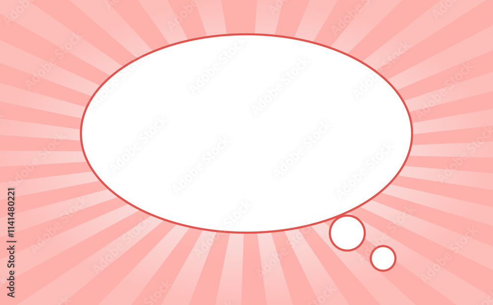 gradient radiating lines with speech bubble on transparent background