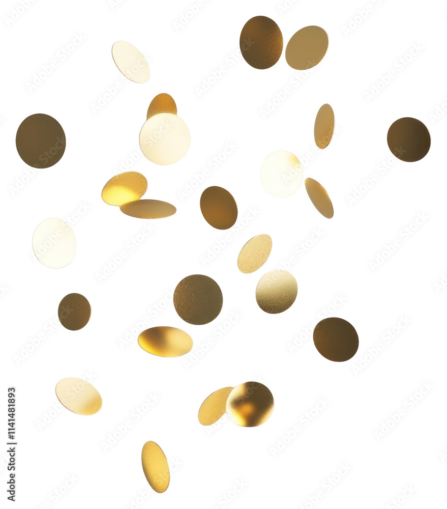 PNG Circle confettis circles gold celebration. PNG Circle confettis circles gold celebration.
