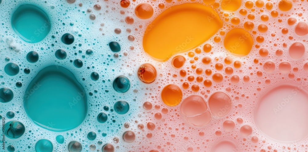 The Interaction of Oil and Water Creating Stunning Abstract Patterns and Vibrant Colors The Interaction of Oil and Water Creating Stunning Abstract Patterns and Vibrant Colors