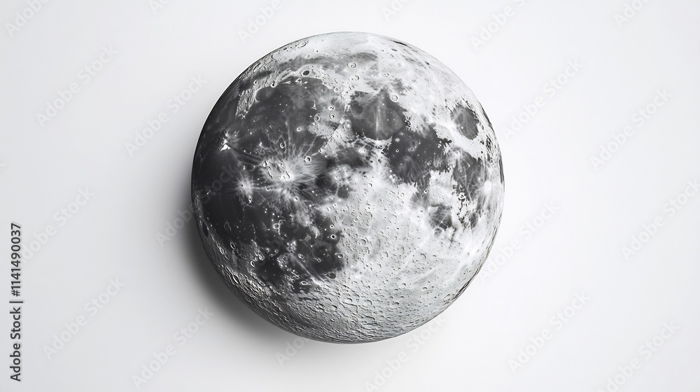 Detailed Close-Up of the Moon's Surface: A Captivating Glimpse into Lunar Topography Detailed Close-Up of the Moon's Surface: A Captivating Glimpse into Lunar Topography