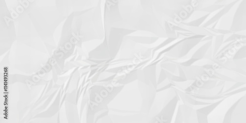 Abstract vector white wrinkly paper background. cardboard craft wrinkly paper, crumpled pattern texture. paper crumpled wrap. white fabric crushed- crumpled. white crumpled paper crushed parchment.