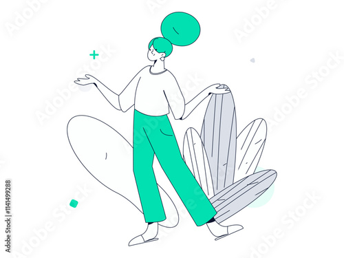 3.12 International Women's Day professional women flat character vector concept operation hand drawn illustration
