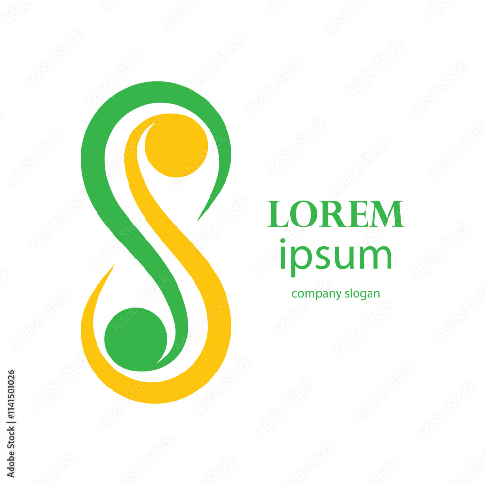 Fototapeta premium infinite number infinity logo design