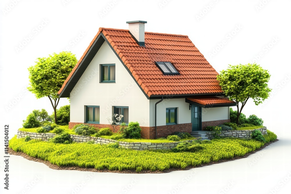 Modern House Design Surrounded by Lush Greenery and Landscaping Modern House Design Surrounded by Lush Greenery and Landscaping