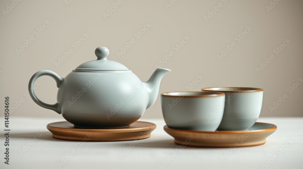 Crafted from fine porcelain, this Chinese tea set includes a teapot and two matching tea cups, perfect for serving fragrant brews at joyous gatherings Crafted from fine porcelain, this Chinese tea set includes a teapot and two matching tea cups, perfect for serving fragrant brews at joyous gatherings