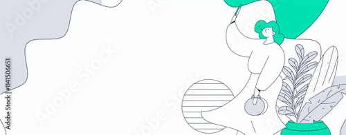 3.12 International Women's Day professional women flat character vector concept operation hand drawn illustration
