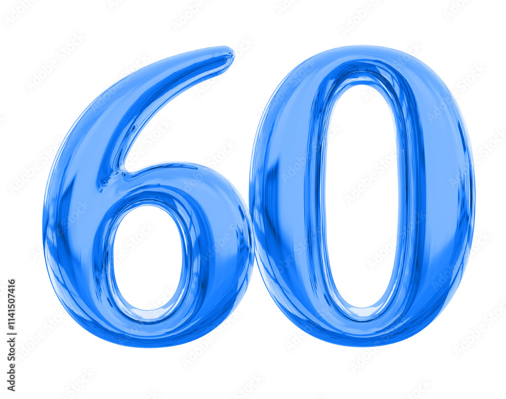 Blue Number 60