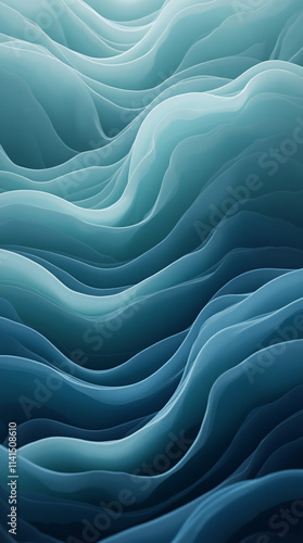 abstract waves phone wallpaper, generative ai