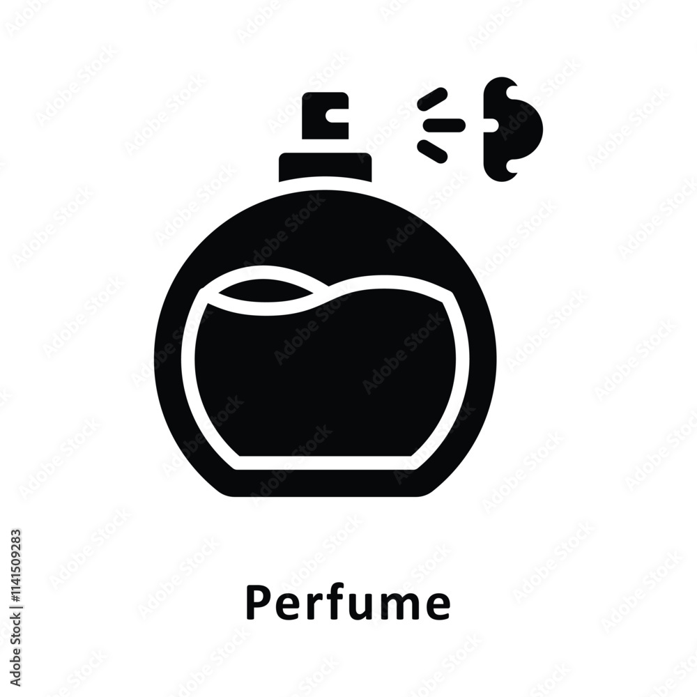 Obraz premium Perfume Vector Gylph Icon. Eps 10 File