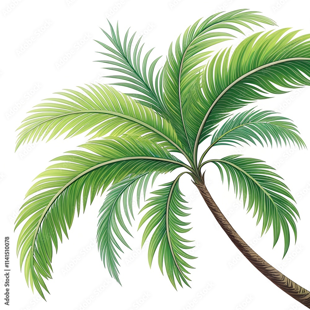 Fototapeta premium palm tree isolated on white