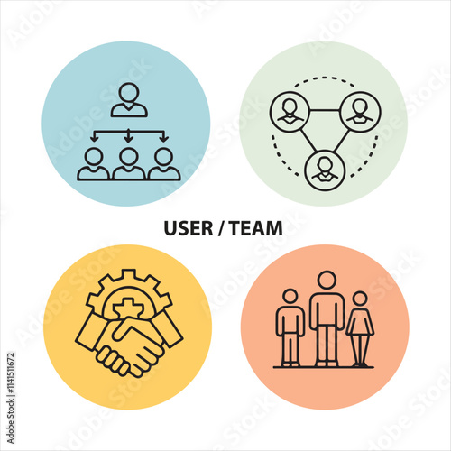 web user team icons set vector file
