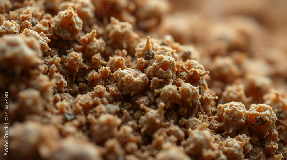 Close-Up View of Textured Granular Material Detailed Surface Close-Up View of Textured Granular Material Detailed Surface