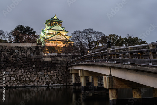 Canvas Print Osaka Castle is a Japanese castle in Chūō-ku, Osaka, Japan