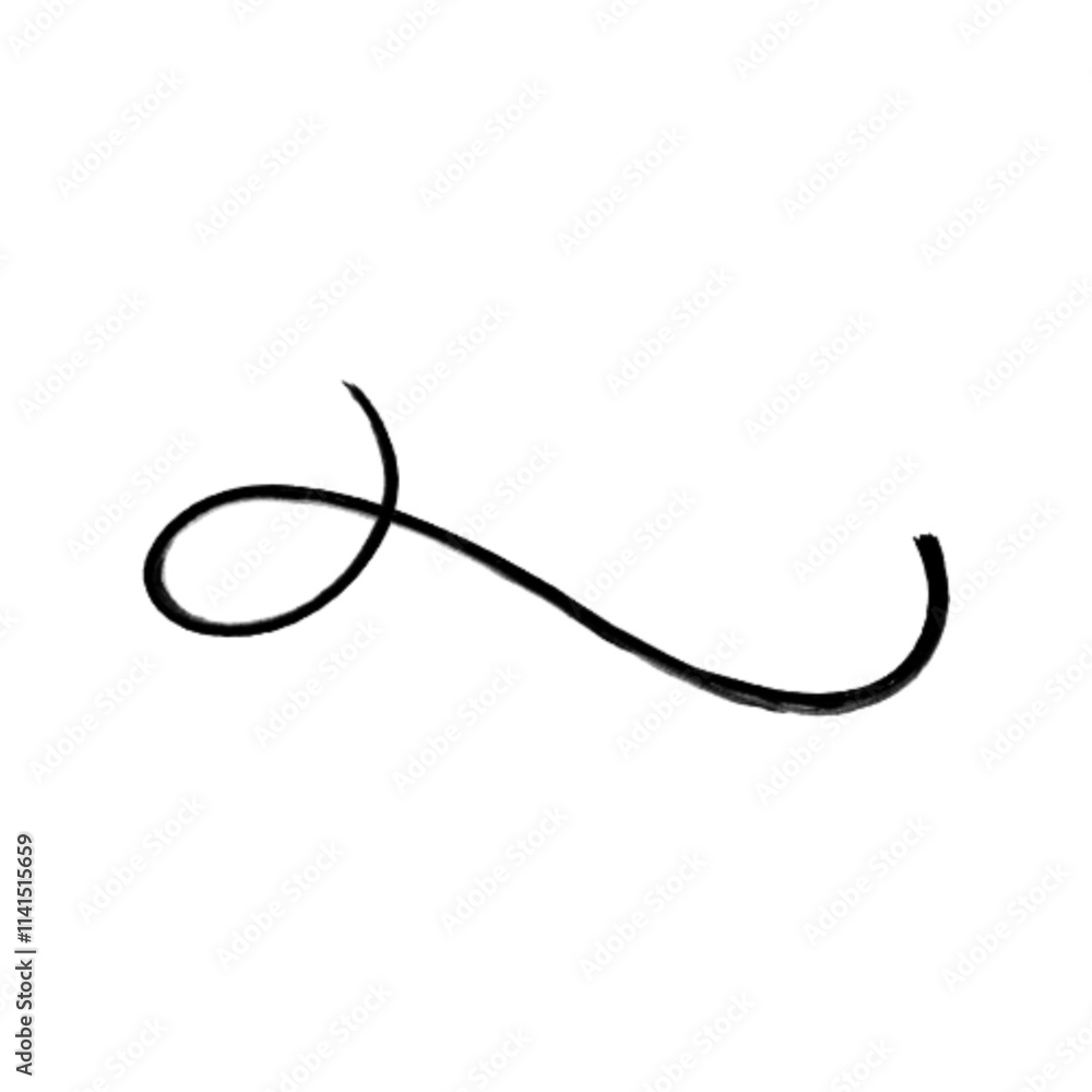 Swashes swoops and swishes calligraphy sign. Underline hand drawn stroke. Vector symbol Swashes swoops and swishes calligraphy sign. Underline hand drawn stroke. Vector symbol
