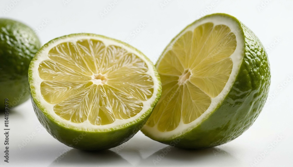 Close-up of Fresh Lime Halves Close-up of Fresh Lime Halves