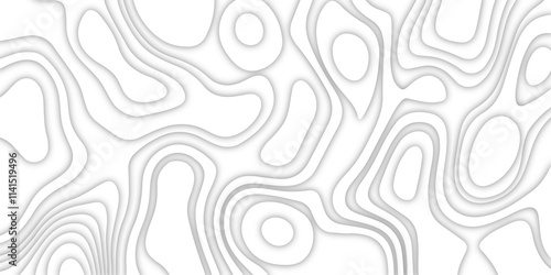 Topographic map background with wave line. Topography and geography map grid abstract backdrop. 3D multi layer paper cut pattern. World Map Vintage Old-Style. Topographic canyon geometric map relief.