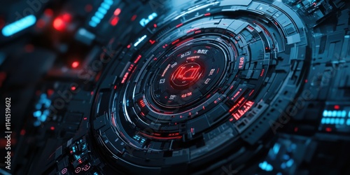 Wallpaper Mural Futuristic Clock Close Up Torontodigital.ca