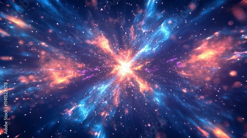 A starry night sky filled with galaxies and nebulae