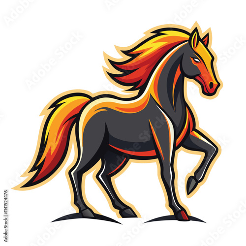 Premium Full Body Horse Logo Design for Branding and Marketing photo