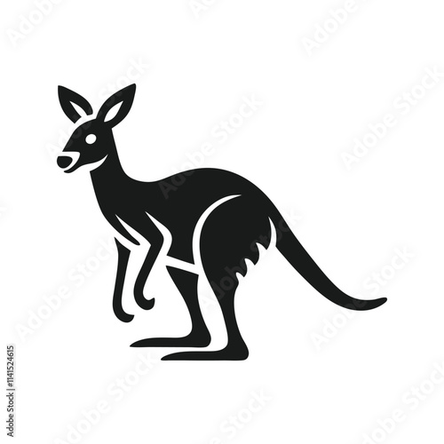 Simple and Minimalist Kangaroo Logo Design for Modern Brands photo