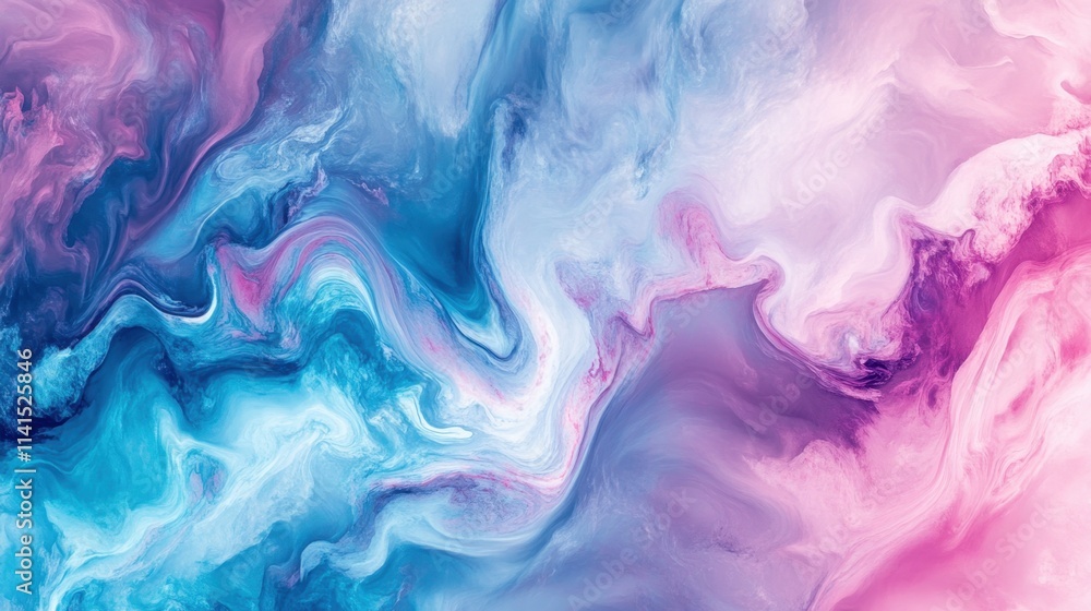 Abstract Colorful Swirls of Blue Pink and Purple Fluid Art Background Abstract Colorful Swirls of Blue Pink and Purple Fluid Art Background