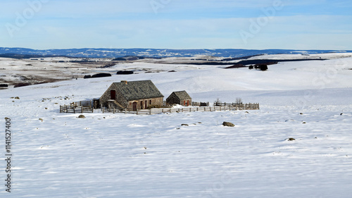 Aubrac - buron du Trap haut photo